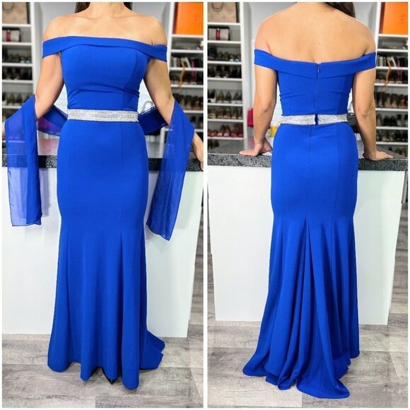 Fiesta Fashion Cobalt Blue Formal Gown $199 - Picture 1 of 12